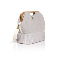 將圖片載入圖庫檢視器 Store & Travel bag, canvas & bamboo S, grey