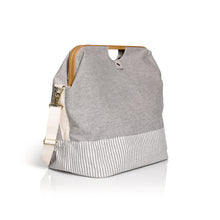 將圖片載入圖庫檢視器 Store & Travel bag, canvas & bamboo M, grey