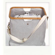 將圖片載入圖庫檢視器 Store & Travel bag, canvas & bamboo M, grey