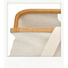 Load image into Gallery viewer, Fold & Store basket, canvas & bamboo Default Title