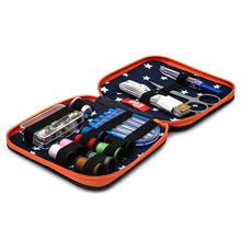 將圖片載入圖庫檢視器 Sewing kit, denim with zip fastener Orange