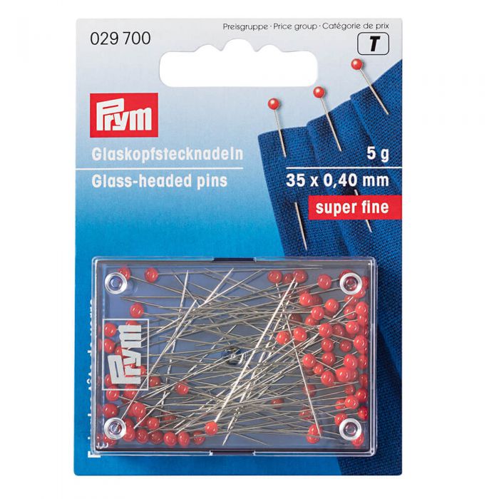 Glass-headed pins, super fine – Prym Consumer Asia