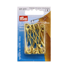 Load image into Gallery viewer, Safety pins with coil brass
