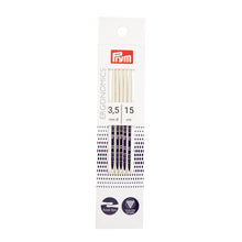 Load image into Gallery viewer, Double-pointed knitting pins, ergonomics 15 cm x 3.50 mm
