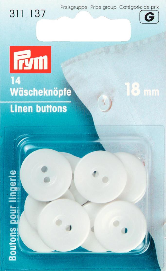 Linen buttons, plastic, 18 mm Default Title