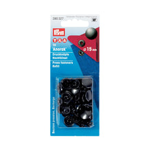Load image into Gallery viewer, Refill for non-sew fasteners ANORAK, 15 mm Black oxidized, refill
