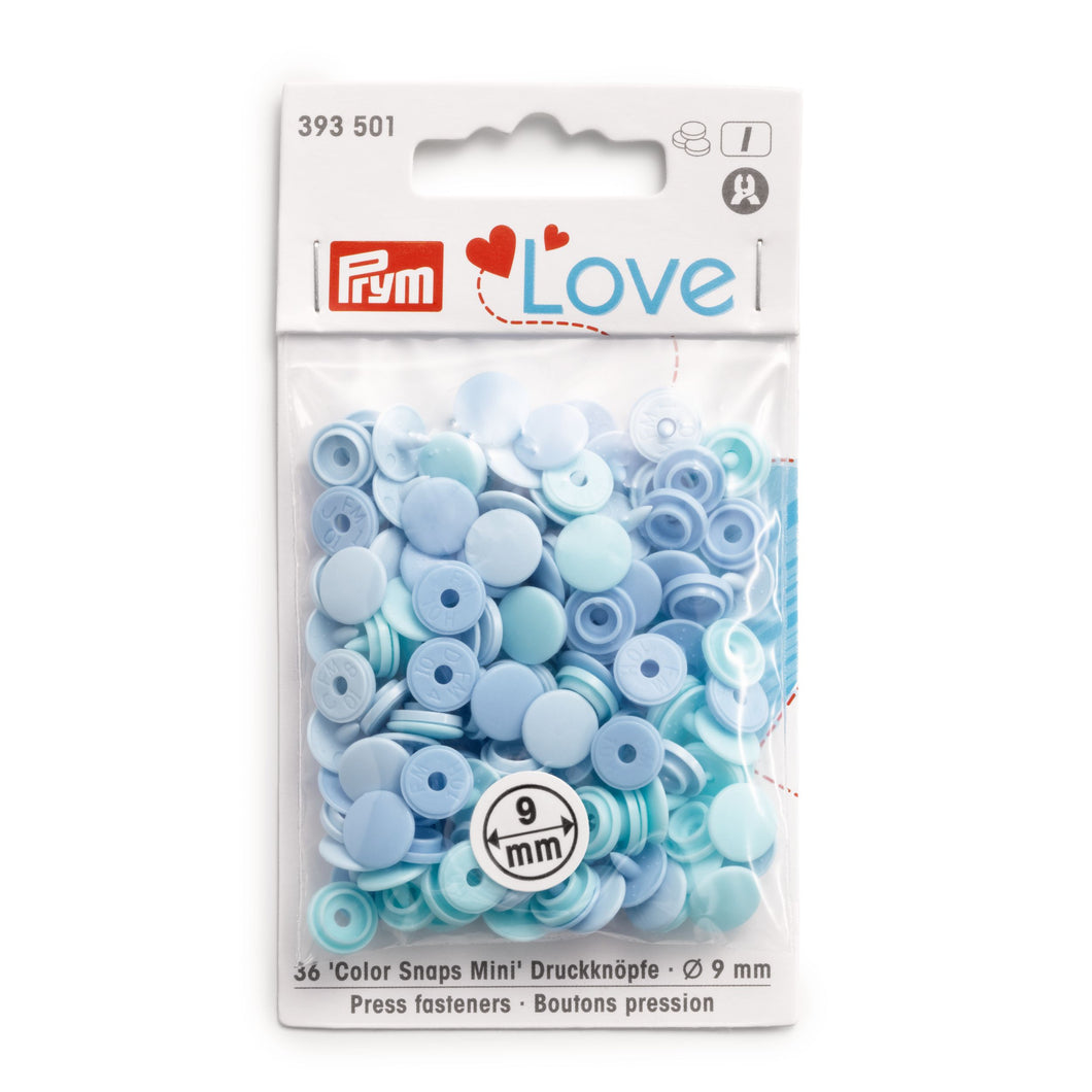 Prym Love Color Snaps fasteners Mini Light blue