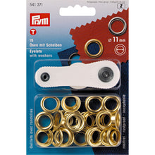 Load image into Gallery viewer, Eyelets and washers, 11.0 mm Gold

