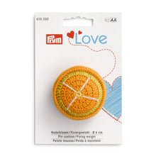 Load image into Gallery viewer, Prym Love pin cushion / fixing weight Orange

