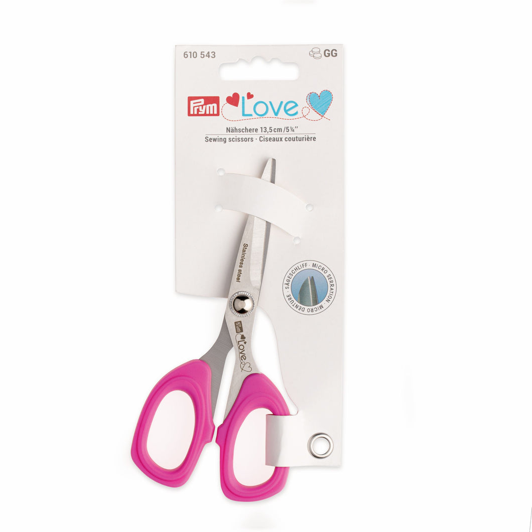 Prym Love sewing scissors with micro serration, 13.5cm Default Title