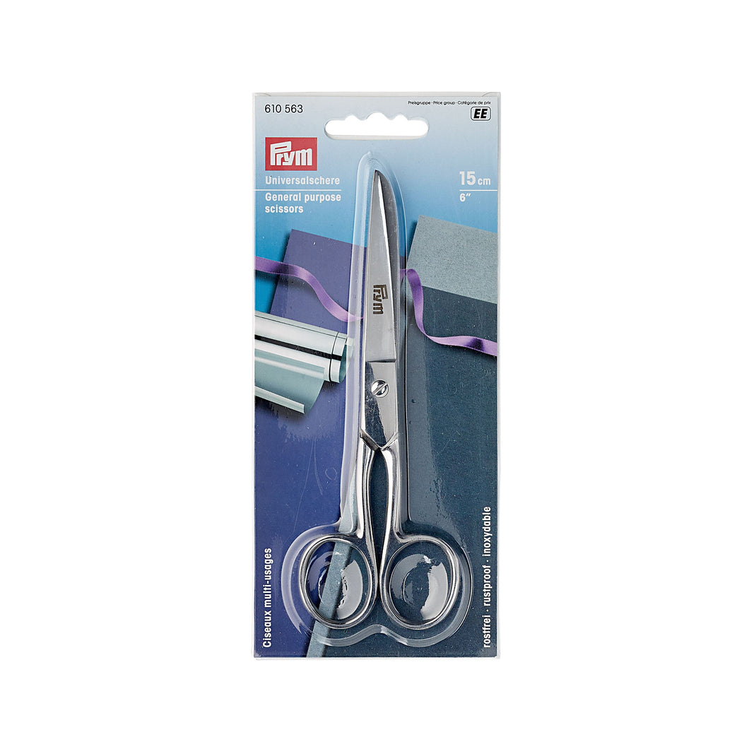 General purpose steel scissors, 15 cm Default Title