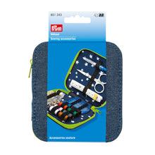 Load image into Gallery viewer, Sewing kit, denim with zip fastener Green
