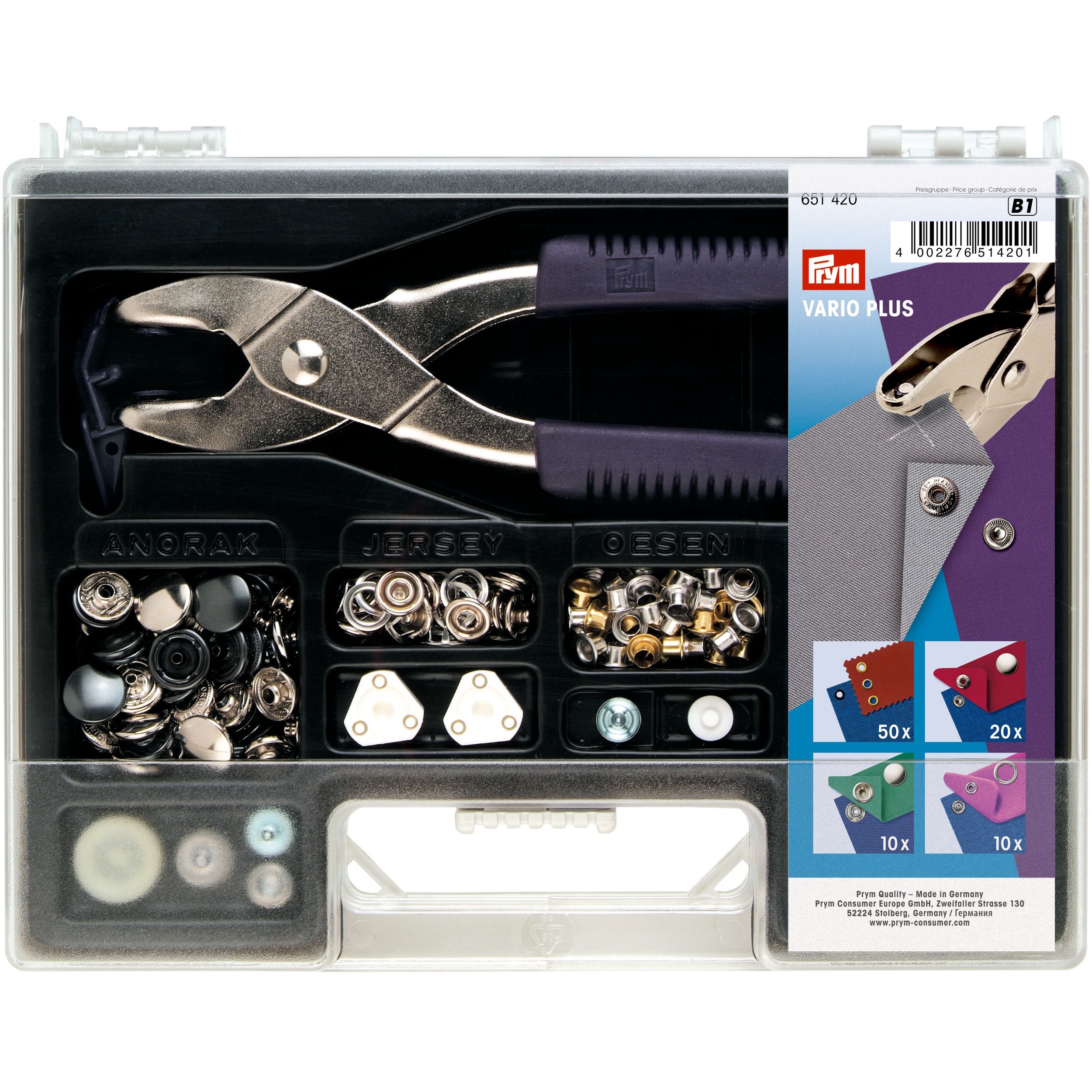 Variotimp Kit Vario Plus assortment kit, non-sew – Prym Consumer Asia